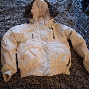 The North Face White Hyvent Y2k Puffer Snow Coat